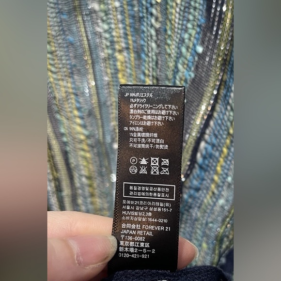 Forever 21 Multicolor Fringe Long Women’s Fashion Scarf (Flaws) - Picture 3 of 8